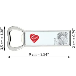 Drinkshakers & Drinkverktyg-Shar Pei - flasköppnare med en hund, personlig kylöppnare, unik present till en man från Art-Dog