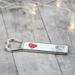 Drinkshakers & Drinkverktyg-Shar Pei - flasköppnare med en hund, personlig kylöppnare, unik present till en man från Art-Dog