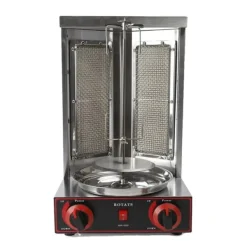 Grillugnar & Ugnar Med Roterande Stekspett-Shawarma-grillmaskin, infraröd uppvärmning, stor kapacitet,grå