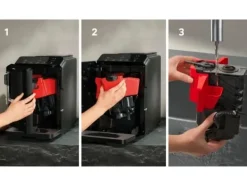 Siemens Kaffemaskiner & Espresso-EQ.300 TF301E19 - Automatisk kaffekokare med mjölkskummare - 15 bar - pianosvart