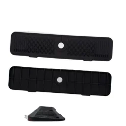 Mattor & Galler Till Diskhoar-Siliconkranbeskyddsmatta, livsmedelsklassat material, lätt att rengöra,svart, 1 st