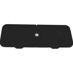 Mattor & Galler Till Diskhoar-Silikon Kranmatta BPA-fri Återanvändbar Hållbar Stänksäker Silikon Handfat Dräneringsdyna för kök Badrum Svart