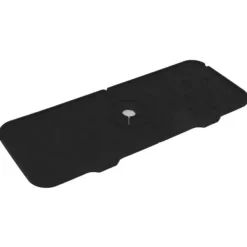 Mattor & Galler Till Diskhoar-Silikon Kranmatta BPA-fri Återanvändbar Hållbar Stänksäker Silikon Handfat Dräneringsdyna för kök Badrum Svart