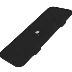 Mattor & Galler Till Diskhoar-Silikon Kranmatta BPA-fri Återanvändbar Hållbar Stänksäker Silikon Handfat Dräneringsdyna för kök Badrum Svart