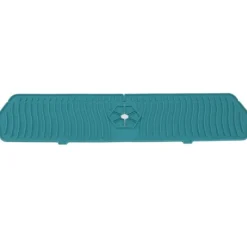 Mattor & Galler Till Diskhoar-Silikon Kranskydd Köksdiskskydd Silikon Kranhandtag Droppfångare Bricka Svamphållare Matta 61CM Stor Storlek Grön