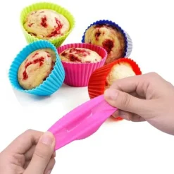 Bakning-Silikon Muffinsformar / Bullformar – 12-Pack Bakformar