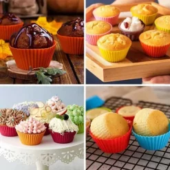 Bakning-Silikon Muffinsformar / Bullformar – 12-Pack Bakformar