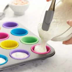 Bakning-Silikon Muffinsformar / Bullformar – 12-Pack Bakformar