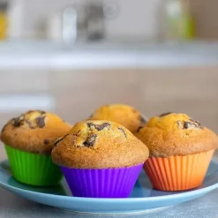 Bakning-Silikon Muffinsformar / Bullformar – 12-Pack Bakformar