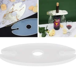 Silikon vinställsform - modern och elegant hållare för vinglasunderlägg