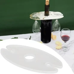 Silikon vinställsform - modern och elegant hållare för vinglasunderlägg