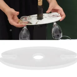 Silikon vinställsform - modern och elegant hållare för vinglasunderlägg