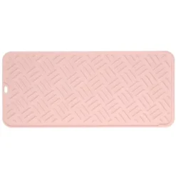 Mattor & Galler Till Diskhoar-Silikon Värmeisoleringsdyna Skrivbord Anti-Skolning Vattentät Silikondyna för Hemkök (Rosa, 45x20cm)