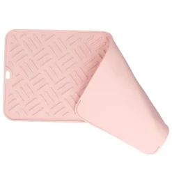 Mattor & Galler Till Diskhoar-Silikon Värmeisoleringsdyna Skrivbord Anti-Skolning Vattentät Silikondyna för Hemkök (Rosa, 45x20cm)
