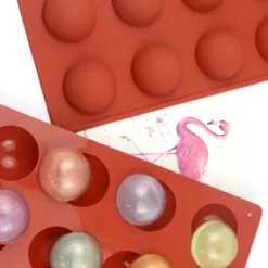 Bakning-Silikonform 24 Kulor Halvklot Bakform – Is/Choklad/Geléform