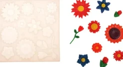 Utrustning För Tårtdekoration-Silikonform för sockerpasta BLOMMOR 14gn BLOMMOR