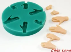 Utrustning För Tårtdekoration-Silikonform för sockerpasta SMÅ HÄNDER HÄNDER