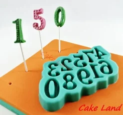 Utrustning För Tårtdekoration-Silikonform SIFFROR till tårtdekoration