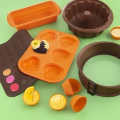 Bakning-Silikonkakform för att baka kakor med skorsten