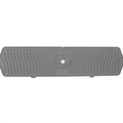 Mattor & Galler Till Diskhoar-Silikonkranskydd Köksdiskskydd Silikonkranhandtag Droppfångare Svamphållare Matta 61CM Stor Storlek Grå