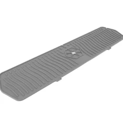 Mattor & Galler Till Diskhoar-Silikonkranskydd Köksdiskskydd Silikonkranhandtag Droppfångare Svamphållare Matta 61CM Stor Storlek Grå