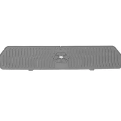 Mattor & Galler Till Diskhoar-Silikonkranskydd Köksdiskskydd Silikonkranhandtag Droppfångare Svamphållare Matta 61CM Stor Storlek Grå