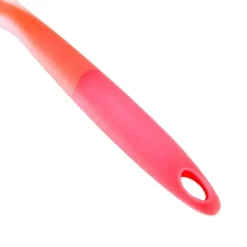 Silikonpannkakor Spade Flexibel Plattbottnad Bred Spatel Turner Genomskinlig Orange