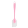 Silikonspatel Genomskinlig Integrerad Hellindad Bärbar Värmebeständig Kök Gör-det-själv Bakning Matlagningsverktyg Rosa