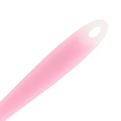 Silikonspatel Genomskinlig Integrerad Hellindad Bärbar Värmebeständig Kök Gör-det-själv Bakning Matlagningsverktyg Rosa