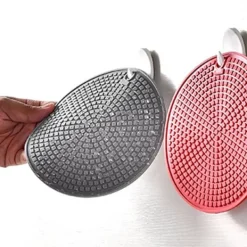 Karottunderlägg-Silikonunderläggsmattor Värmeisolering Runda grythållare Anti-slip för kök Matbord Bänkskivor