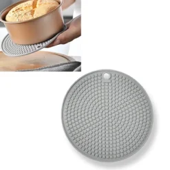 Karottunderlägg-Silikonunderläggsmattor Värmeisolering Runda grythållare Anti-slip för kök Matbord Bänkskivor