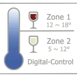 Vinkylar-Silva Schneider 500024, 102 flaska/flaskor, G, Inbyggd lampa, SN-ST