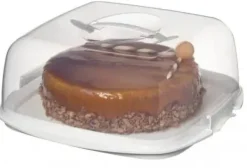 Serveringsfat & Skålar-Sistema 1260, Låda, Torg, 8,8 l, Transparent, 342 mm, 350 mm