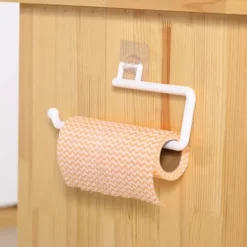 Självhäftande Hållare för Hushållspapper Handdukskrok Vit