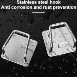 Köksorganiserare-Självhäftande Krok Hållare för Disksvamp Rostfritt Stål