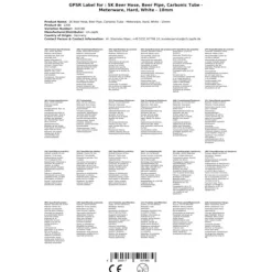 SK ölslang, öllinje, kolsyreslang - säljs per meter - hård - vit - 10mm