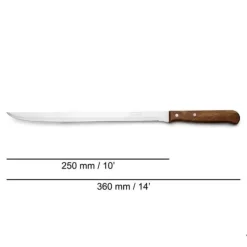 Köksknivar-Skinkkniv - ARCOS - Latina 101300 - Nitrum rostfritt stål - Blad 25 cm - Komprimerat trä