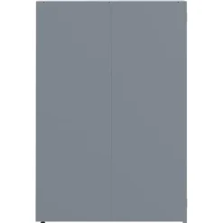 Skjul för sopkärl med lock - Förvaring för 6 platser | Färg: Grå | Storlek: 414x79x117 cm