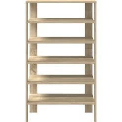 vidaXL Skohylla sonoma-ek 61x32x105 cm konstruerat trä