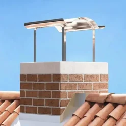 vidaXL Skorstenhuv i rostfritt stål - - Silver - 59,5x50x36,5 cm - Värmebeständig