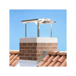 vidaXL Skorstenhuv i rostfritt stål - - Silver - 59,5x50x36,5 cm - Värmebeständig