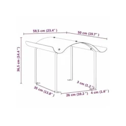 vidaXL Skorstenhuv i rostfritt stål - - Silver - 59,5x50x36,5 cm - Värmebeständig