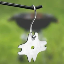 Skrapa för stekhäll i rostfritt stål, rund (blank, i lager)