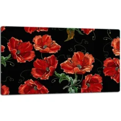 Karottunderlägg-SKÄRBRÄDA I GLAS 52x30 BLOMMOR