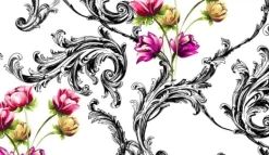 Mattor & Galler Till Diskhoar-SKÄRBRÄDA I GLAS 52x30 BLOMMOR