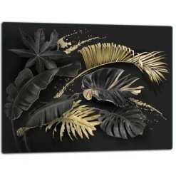 Karottunderlägg-SKÄRBRÄDA I GLAS 52x40 BLOMMOR