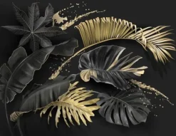 Karottunderlägg-SKÄRBRÄDA I GLAS 52x40 BLOMMOR