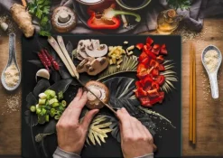 Karottunderlägg-SKÄRBRÄDA I GLAS 52x40 BLOMMOR