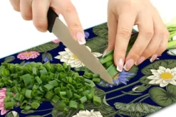 SKÄRBRÄDA I GLAS 52x40 BLOMMOR