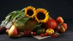 Karottunderlägg-SKÄRBRÄDA I GLAS 52x30 BLOMMOR